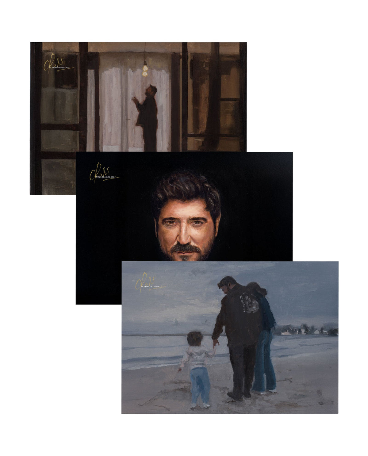 Antonio Orozco - Pack 3 postales "El Tiempo No es Oro" - D2fy · Rocktud - Antonio Orozco