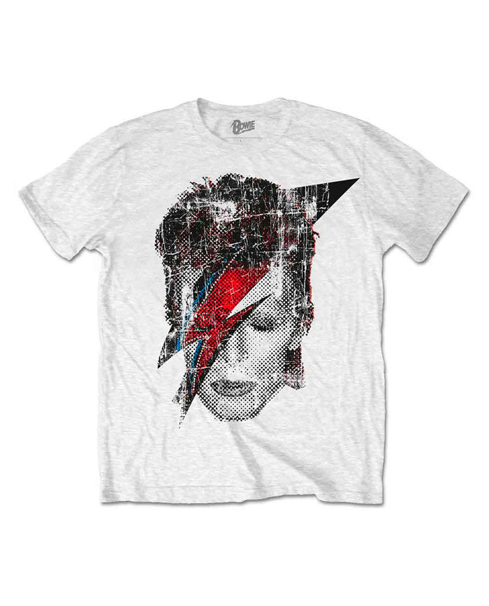 David Bowie Camiseta Halftone Flash Face Unisex
