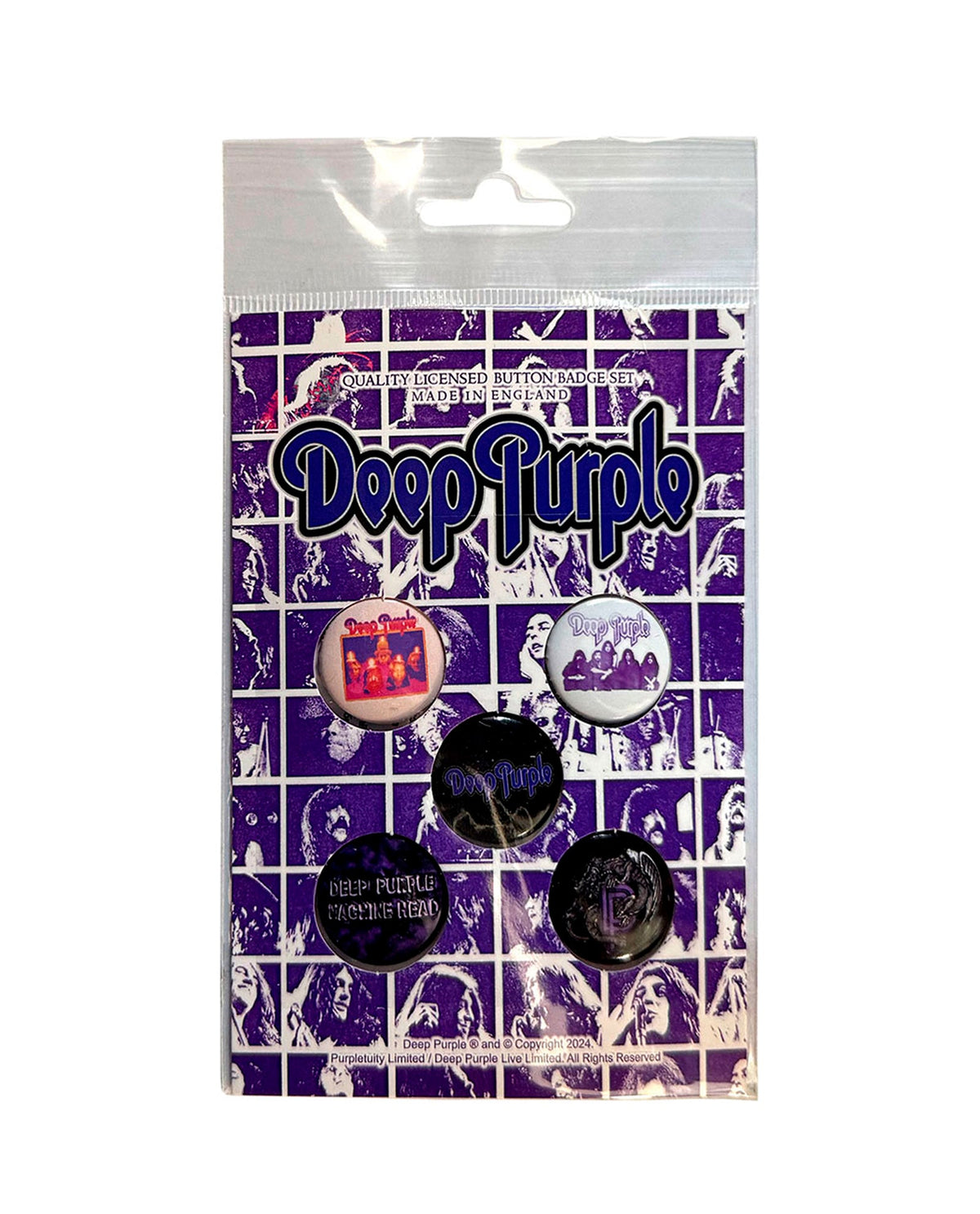Deep Purple - Pack de chapas "Logo" - D2fy · Rocktud - Rocktud