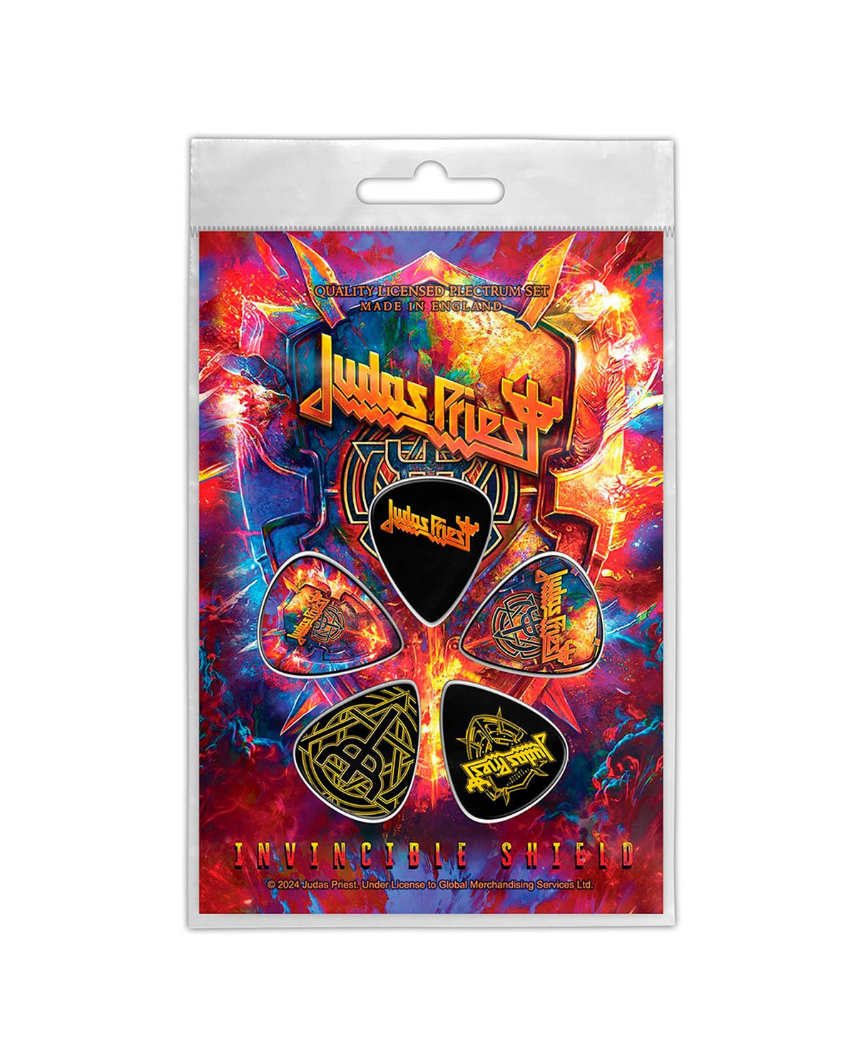 Judas Priest - Pack de púas "Invincible Shield" - D2fy · Rocktud - Rocktud