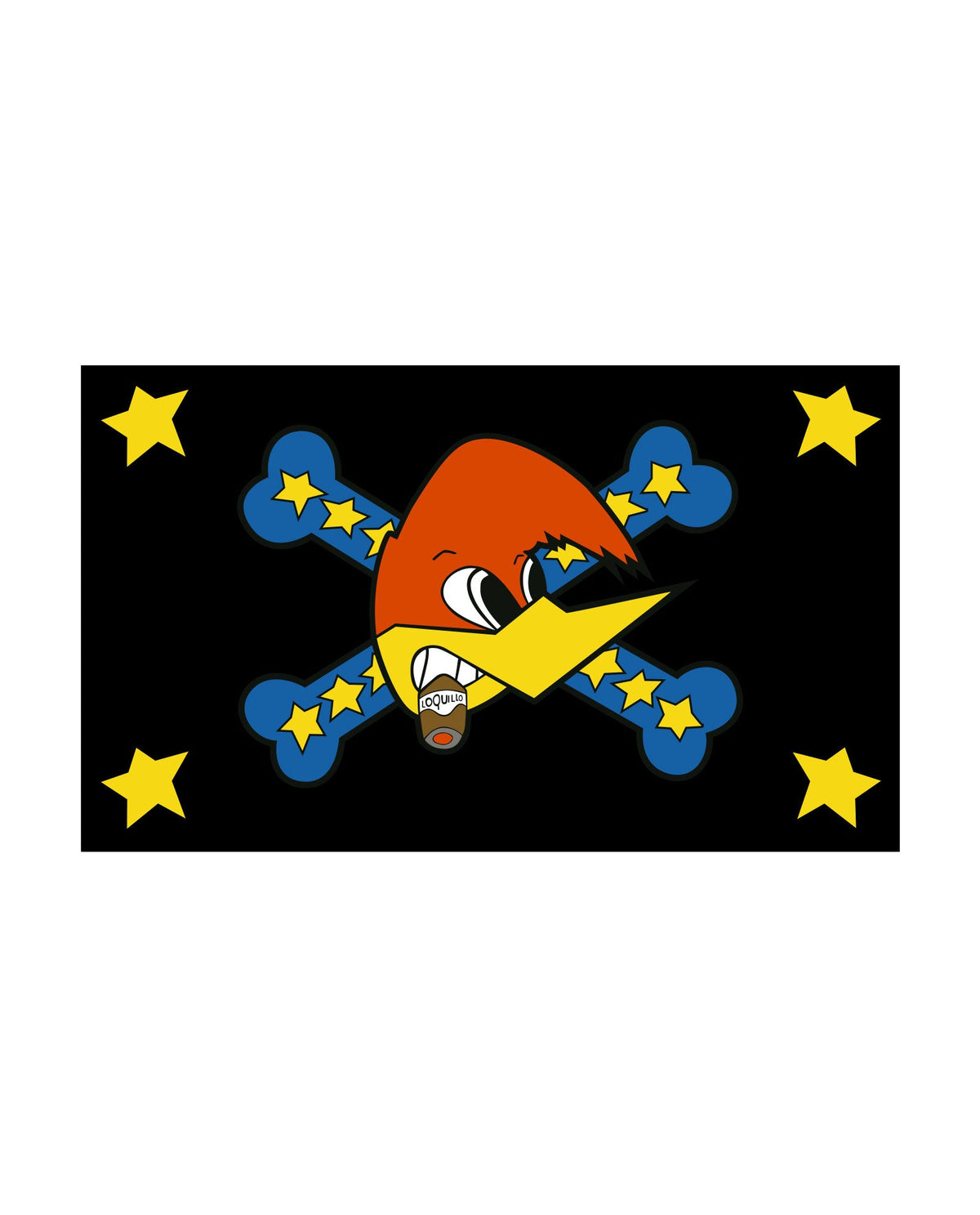 Loquillo - Bandera "Logo" - D2fy · Rocktud - Loquillo