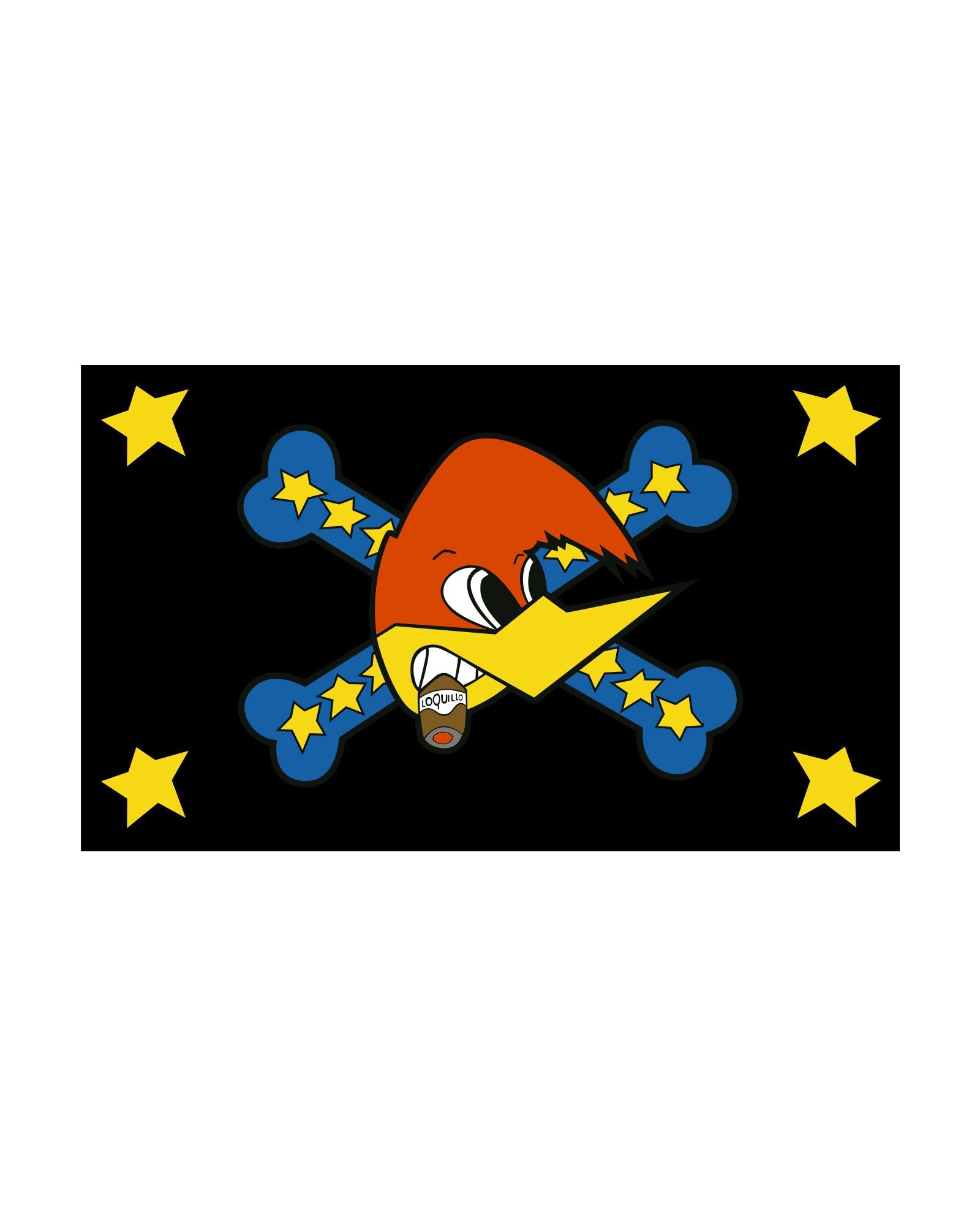 Loquillo - Bandera "Logo" - D2fy · Rocktud - Loquillo