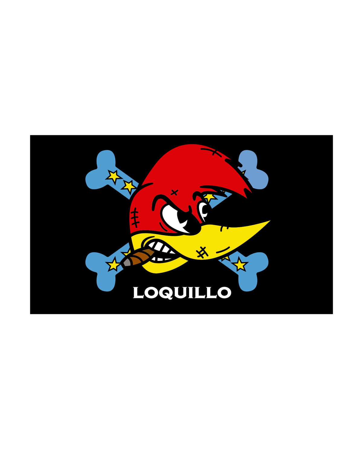 Loquillo - Bandera "Logo Corazones Legendarios" - D2fy · Rocktud - Loquillo