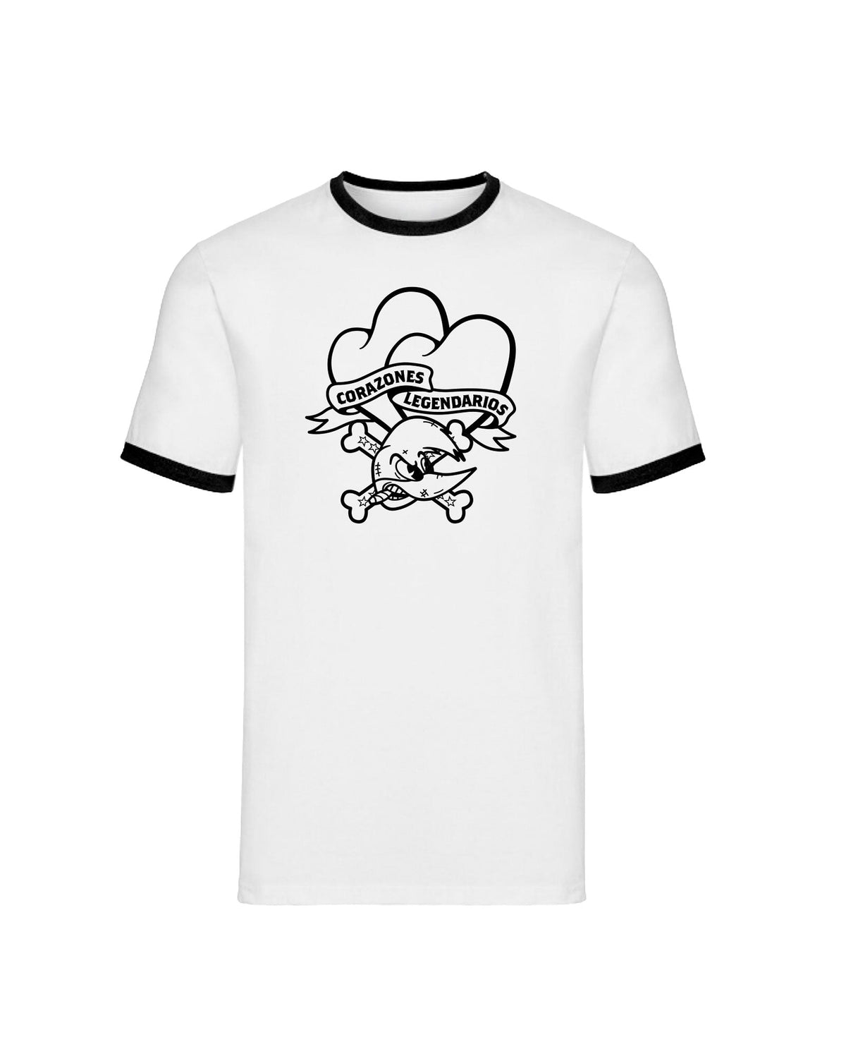 Loquillo - Camiseta "Corazones Legendarios" Bicolor - D2fy · Rocktud - Loquillo