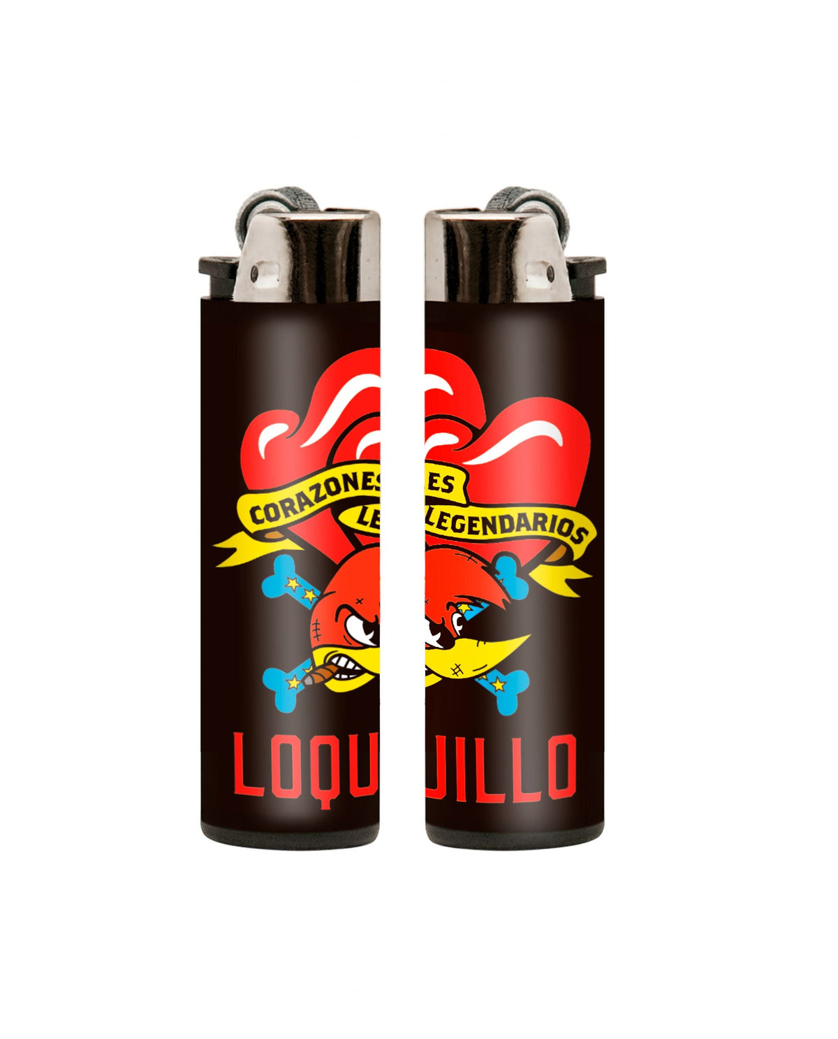 Loquillo - Mechero Clipper "Corazones Legendarios" - D2fy · Rocktud - Loquillo
