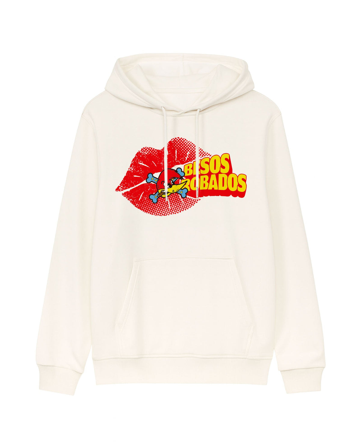 Loquillo - Sudadera Capucha "Besos Robados" Blanco roto - D2fy · Rocktud - Loquillo