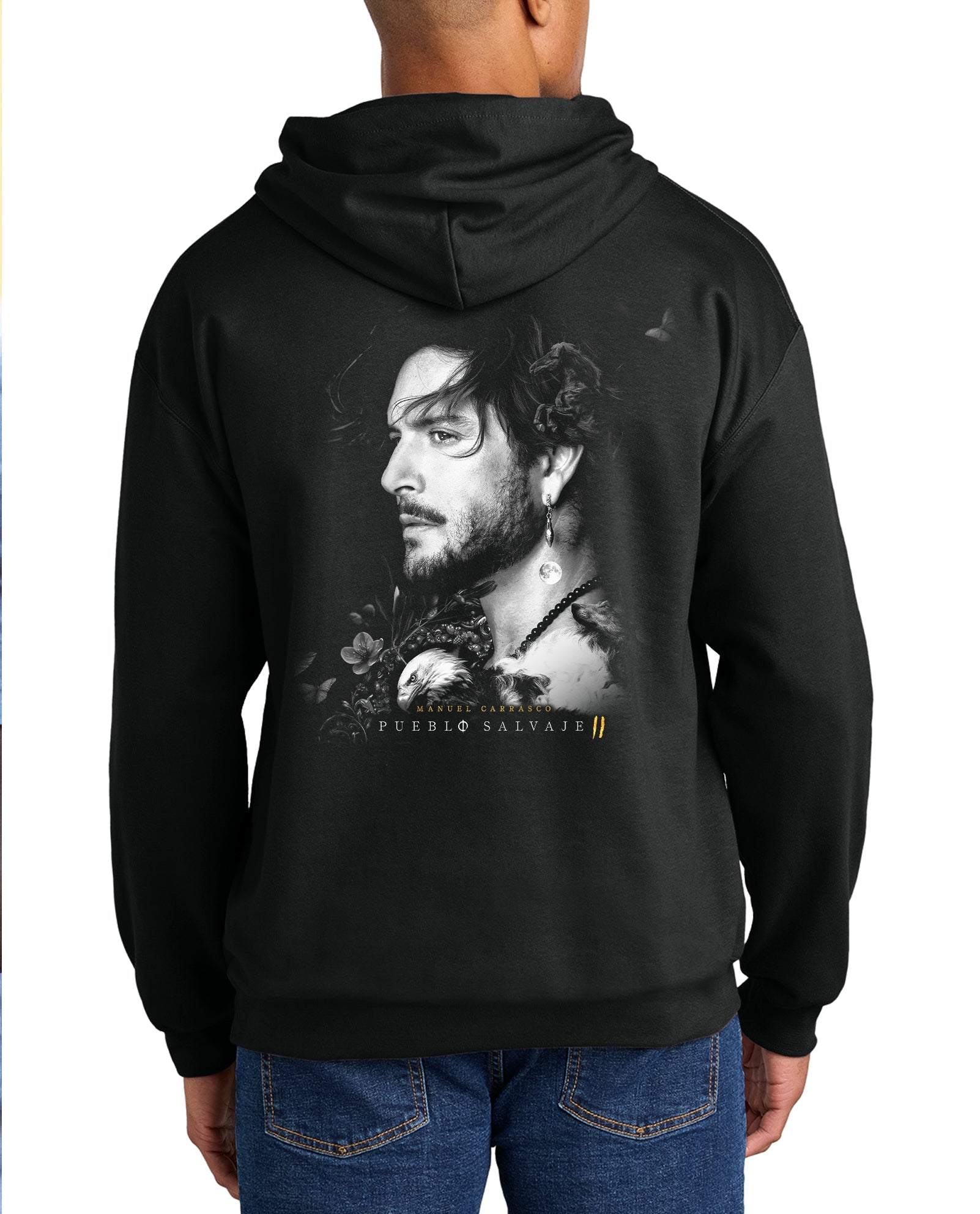 Manuel Carrasco - Sudadera Capucha Unisex "Pueblo Salvaje" - D2fy · Rocktud - Manuel Carrasco