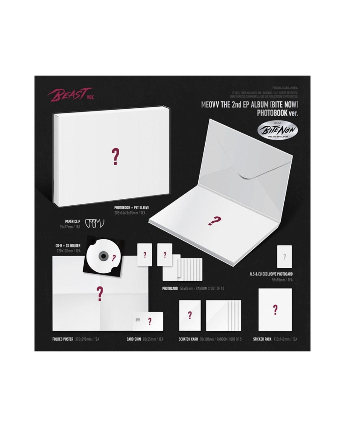 Meovv - CD "2Nd Ep 'Bite Now' (Beast Ver.)" - D2fy - Direct To Fans - D2fy