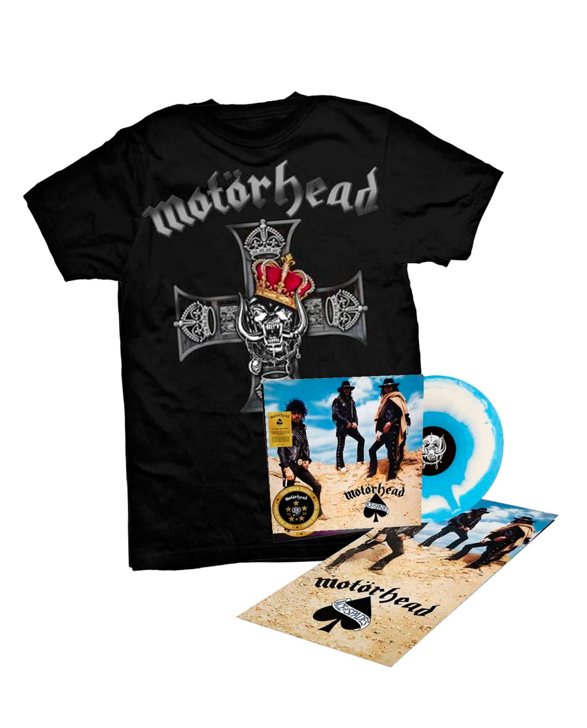 Motörhead - Pack LP Vinilo "Overkill (50th Anniversary) (Turquoise & Blue Splatter Colour Vinyl With Poster)" + Camiseta - D2fy · Rocktud - D2fy · Rocktud
