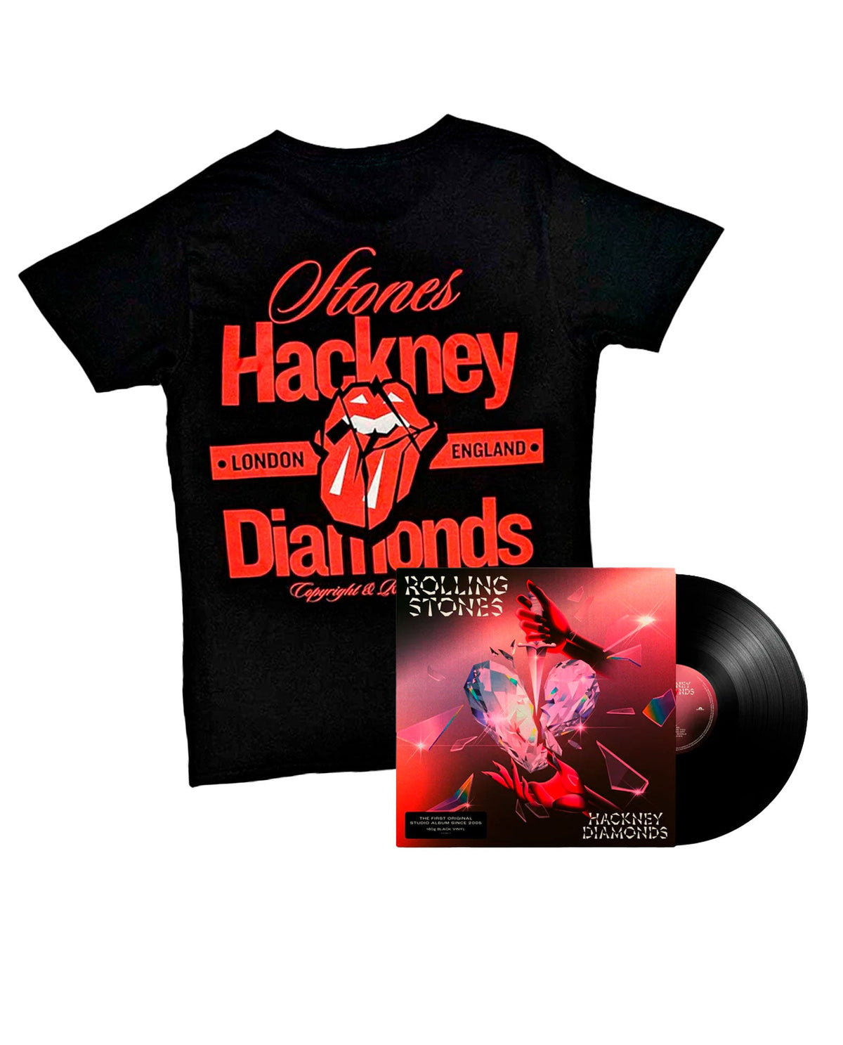 The Rolling Stones - Pack LP Vinilo "Hackney Diamonds" + Camiseta "Hackney Diamonds Hackney London" Unisex - D2fy · Rocktud - D2fy · Rocktud