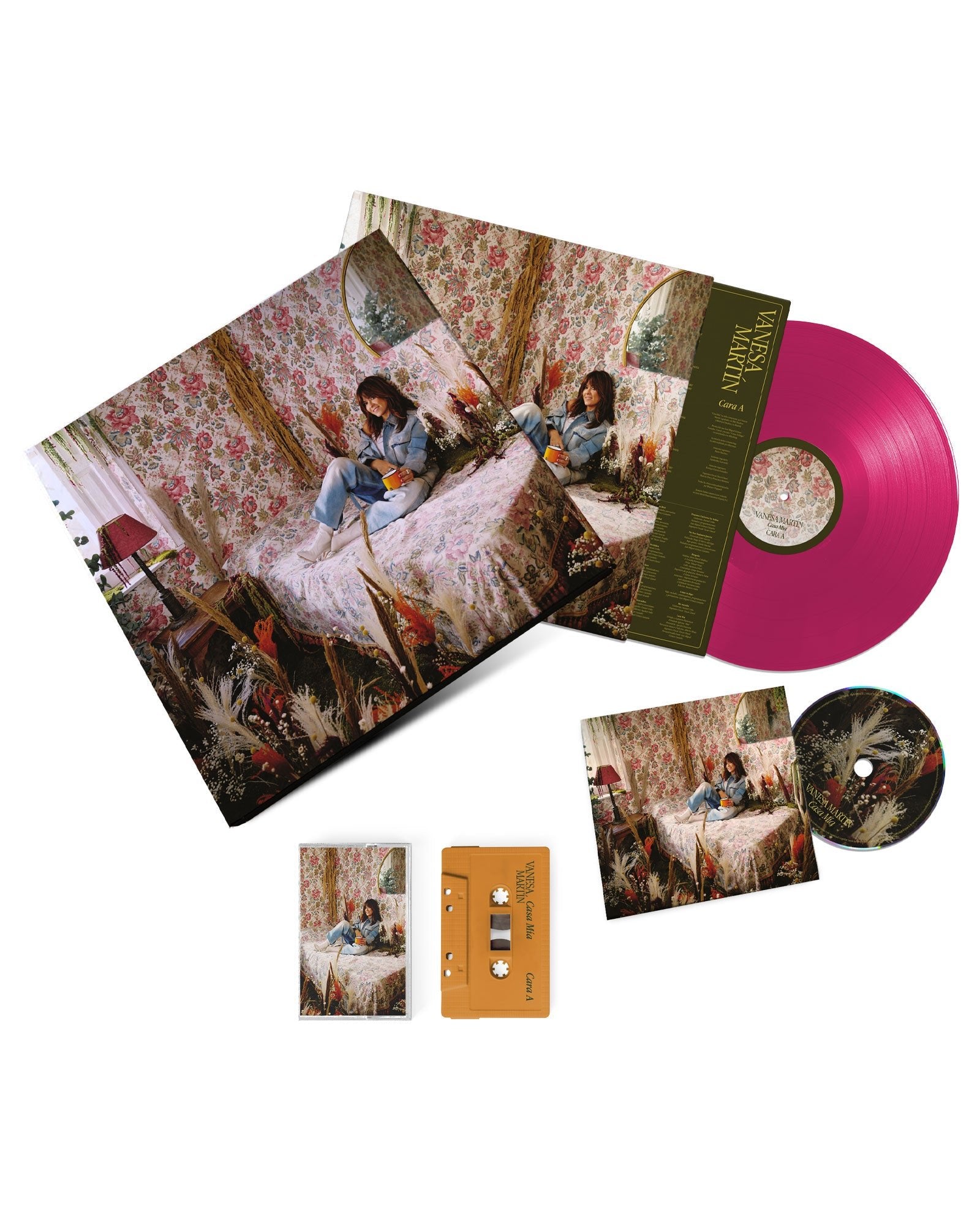 Vanesa Martin - Box Set FIRMADO LP Vinilo fucsia + CD + Casette "Casa Mía" - D2fy · Rocktud - D2fy