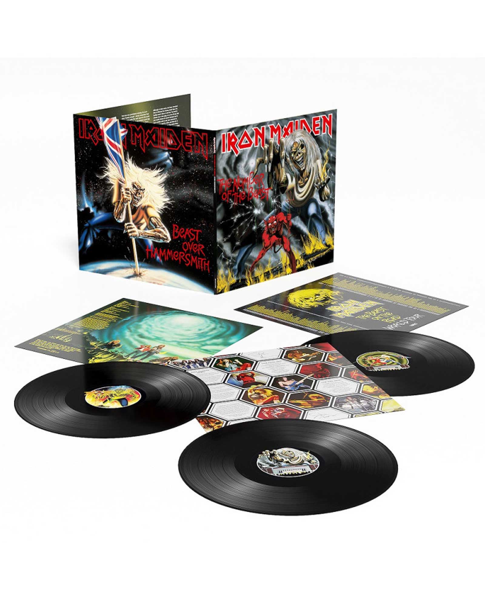 3LP IRON MAIDEN - THE NUMBER OF THE BEST+BEAST OVER HAMMERSMITH - Rocktud - Rocktud