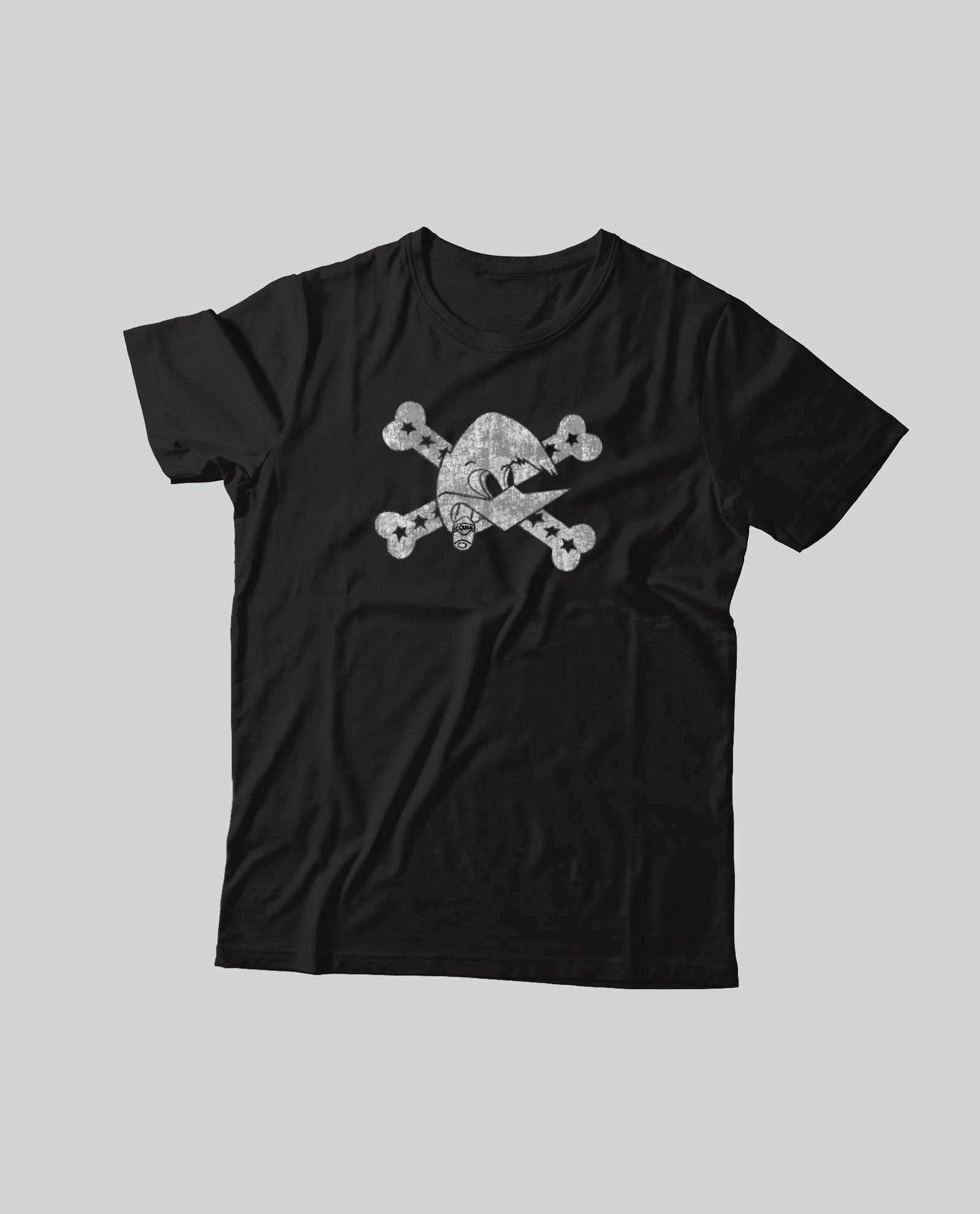 Camiseta Loquillo Logo Desgastado Gris - D2fy · Rocktud - Loquillo