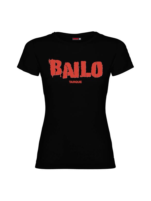 Camiseta Tarque Bailo Negra Mujer - Rocktud - Tarque
