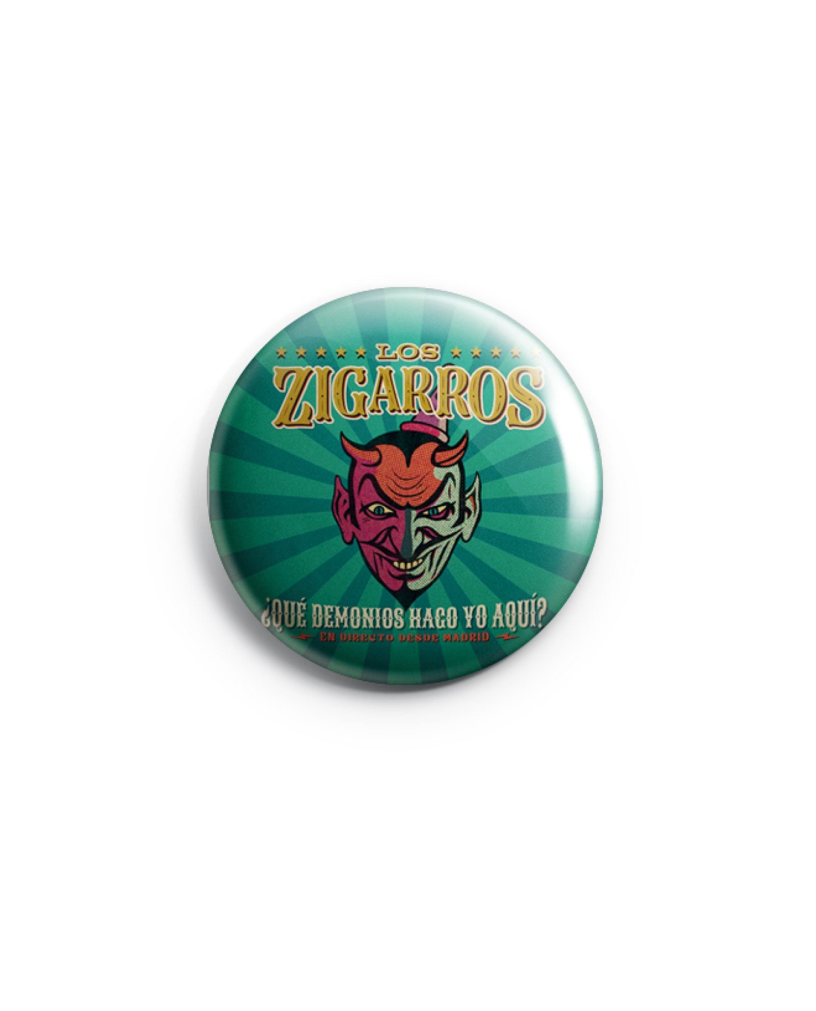 Chapa "Demonio" - Los Zigarros 38mm - Rocktud - Los Zigarros