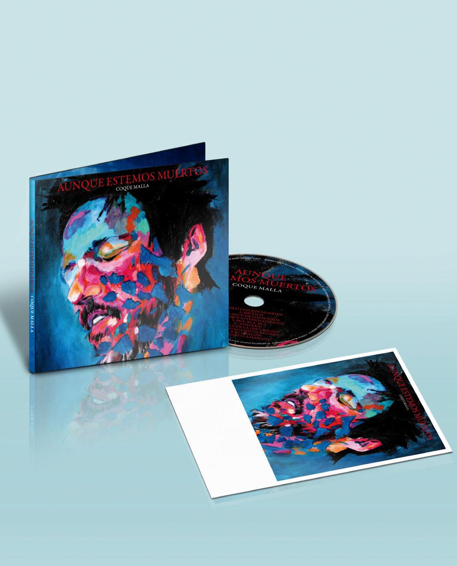 Coque Malla - CD + Postal Firmada "Aunque estemos muertos" - D2fy · Rocktud - Rocktud