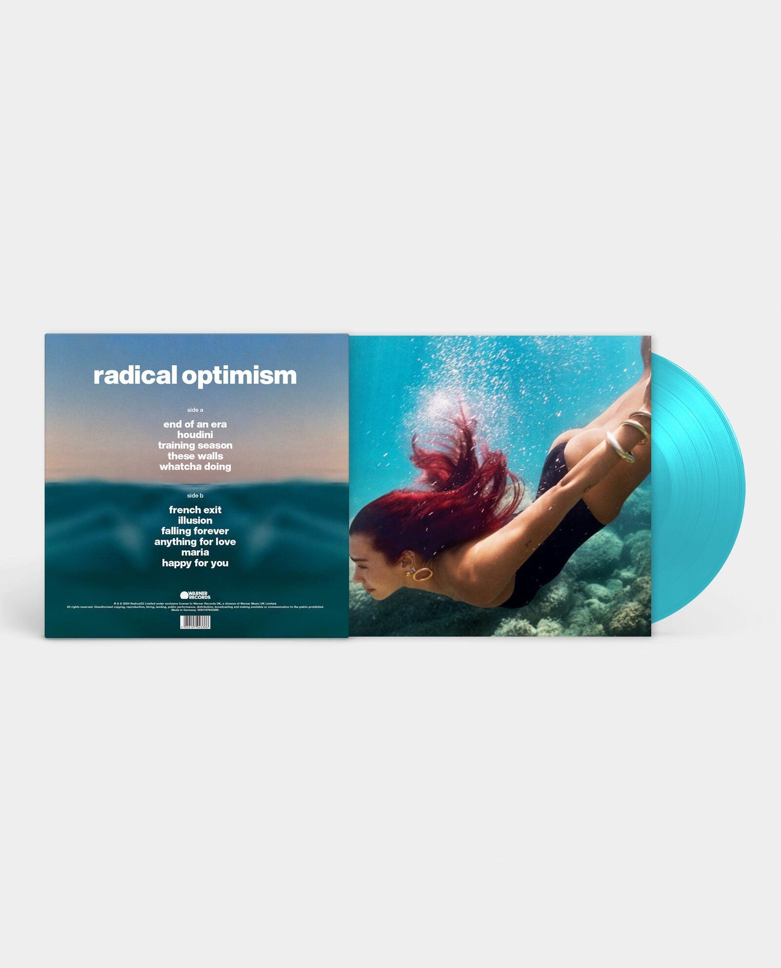 Dua Lipa - LP Vinilo Color Curaçao "Radical Optimism" - D2fy · Rocktud - D2fy