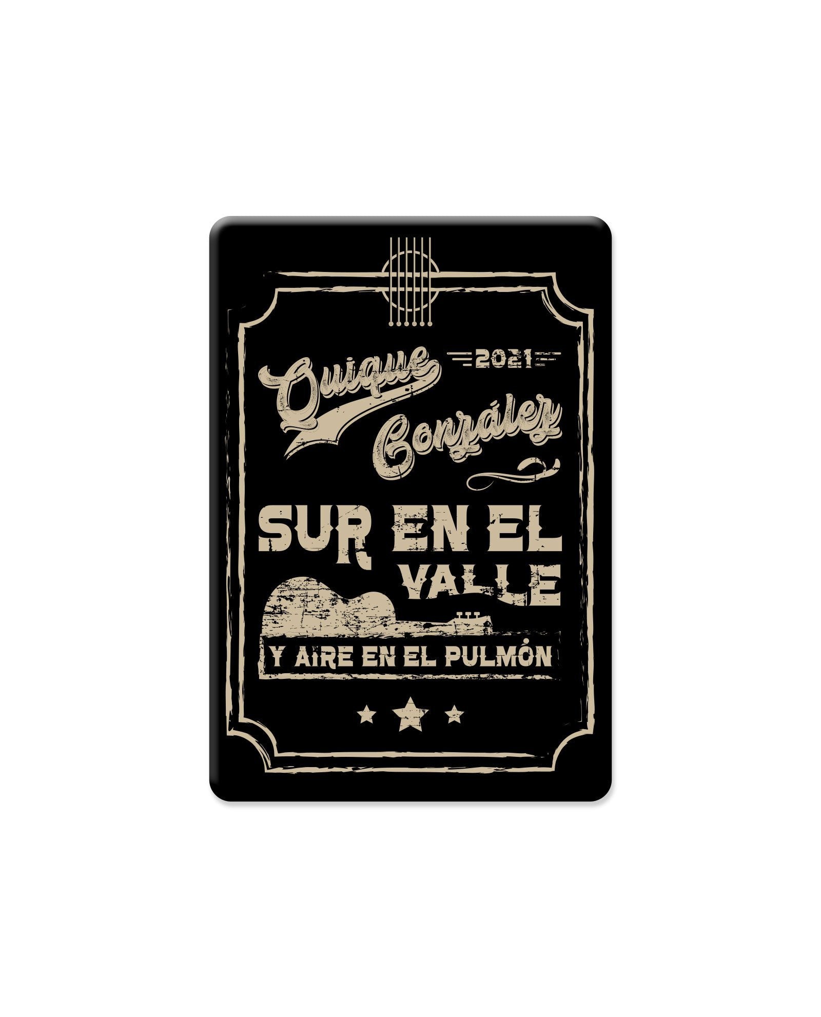 Imán nevera Sur en el Valle Aire - Quique González - Rocktud - Quique González