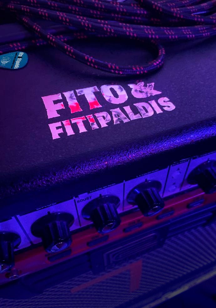Pack de pegatinas metalizadas Fito & Fitipaldis - Rocktud - Fito y Fitipaldis