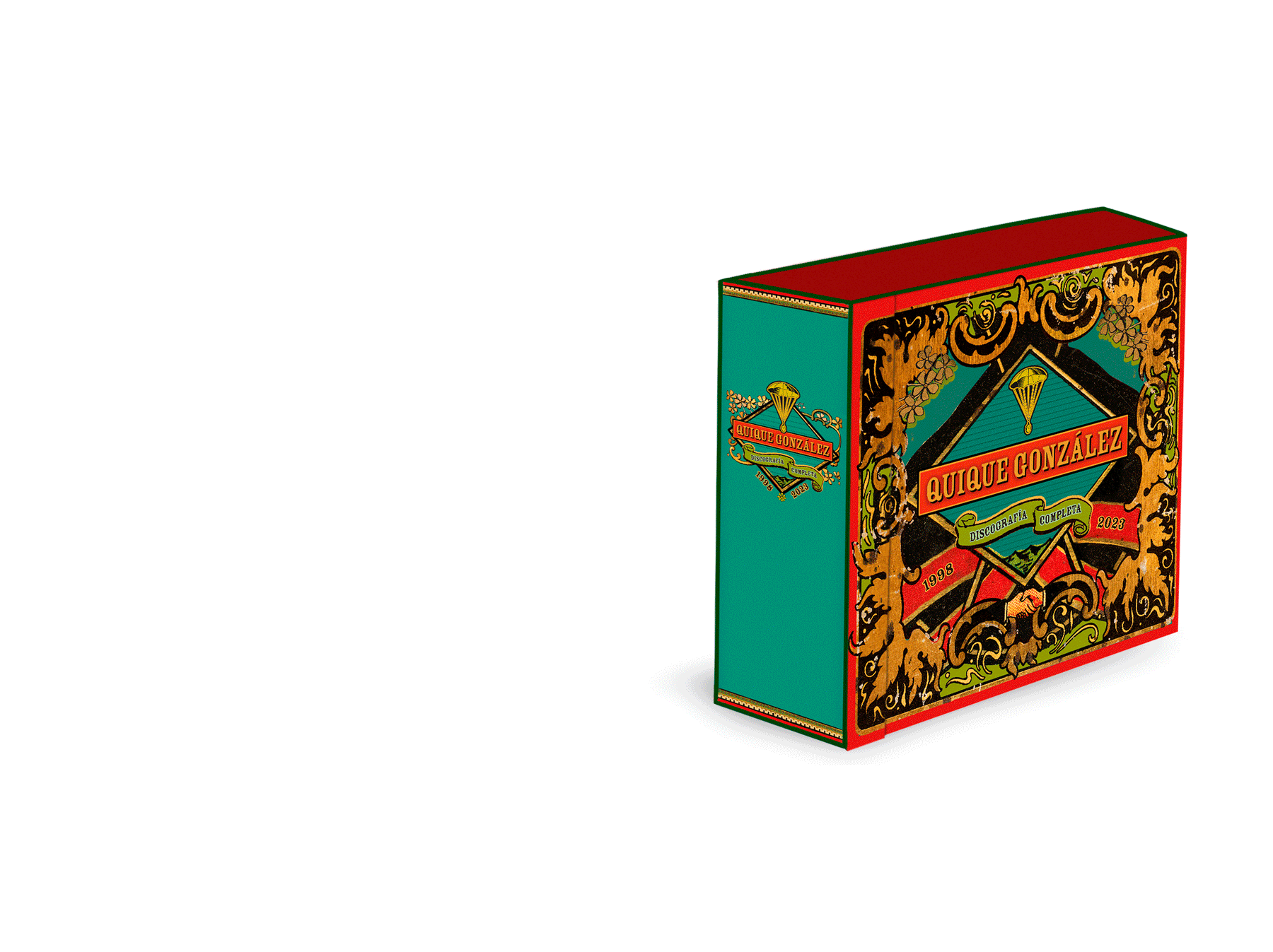 Quique González - Caja Especial 25 Aniversario Firmada + LP Vinilo "Copas de Yate. Volumen I" + Cancionero - D2fy · Rocktud - Quique González