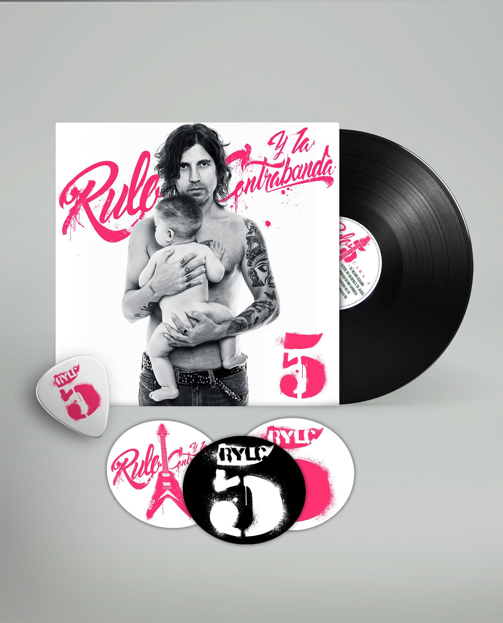 Rulo y la Contrabanda - LP Vinilo "5" + Púa + Pegatinas - D2fy · Rocktud - Rocktud