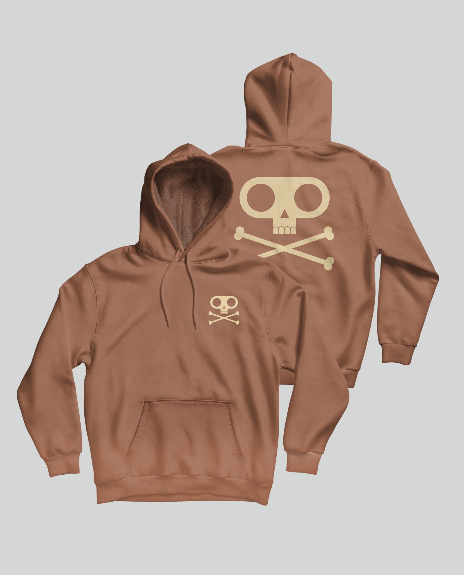 Sudadera capucha "Huesos" Caramelo Unisex - Rocktud - Fito y Fitipaldis