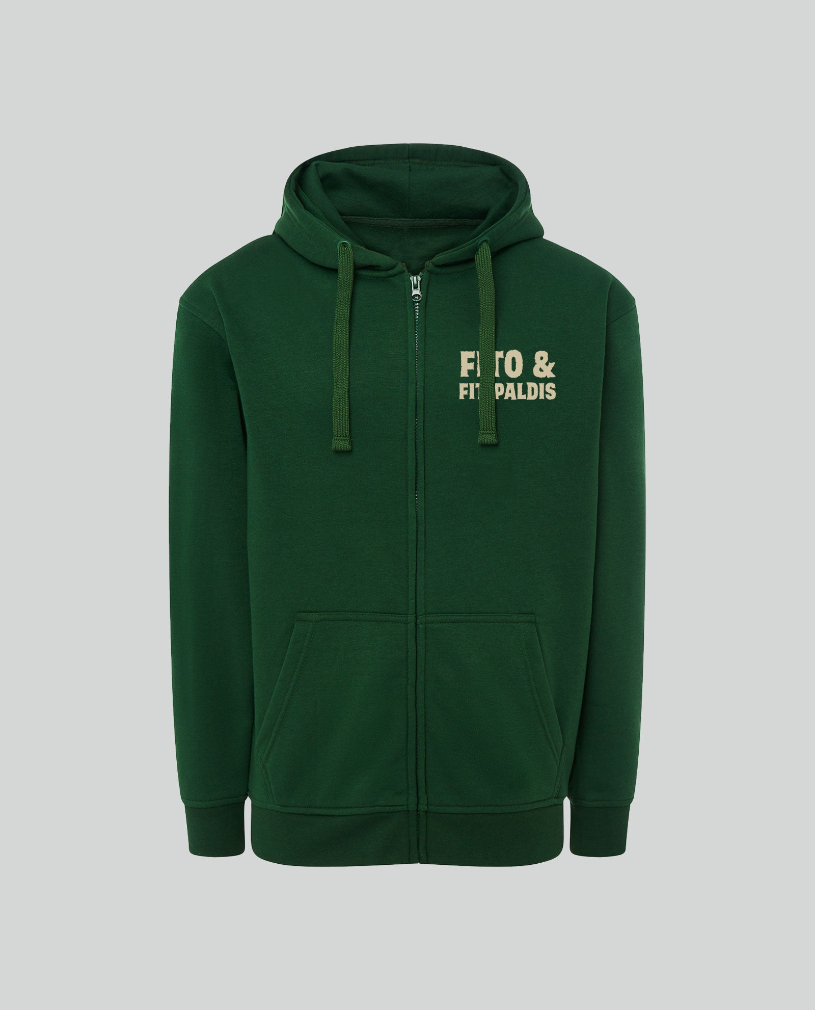 Sudadera capucha y cremallera "Pez Edición Teatros" Unisex - Verde - Rocktud - Fito y Fitipaldis