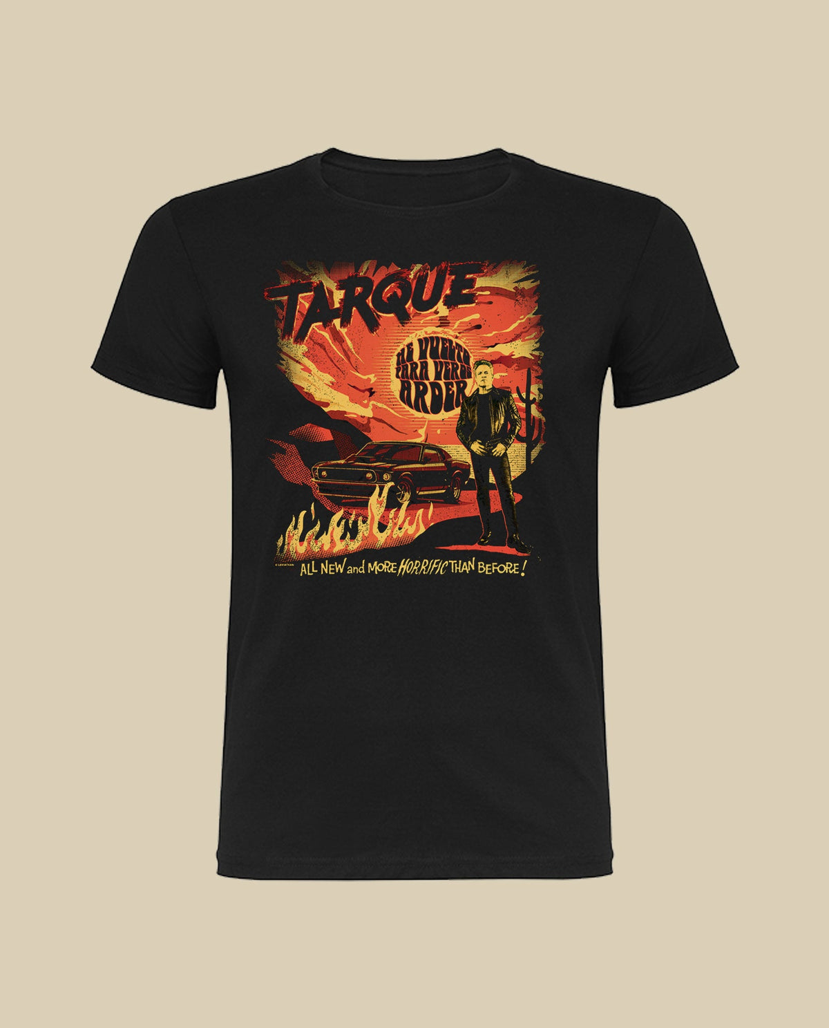 Tarque - Camiseta "He vuelto para veros arder" Hombre - D2fy · Rocktud - Tarque