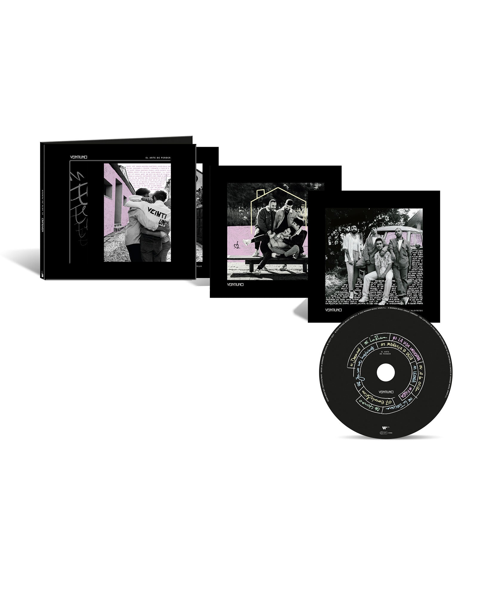Veiuntiuno - CD digipack "El arte de perder" + Postales Intercambiables para configurar tu portada - D2fy · Rocktud - D2fy