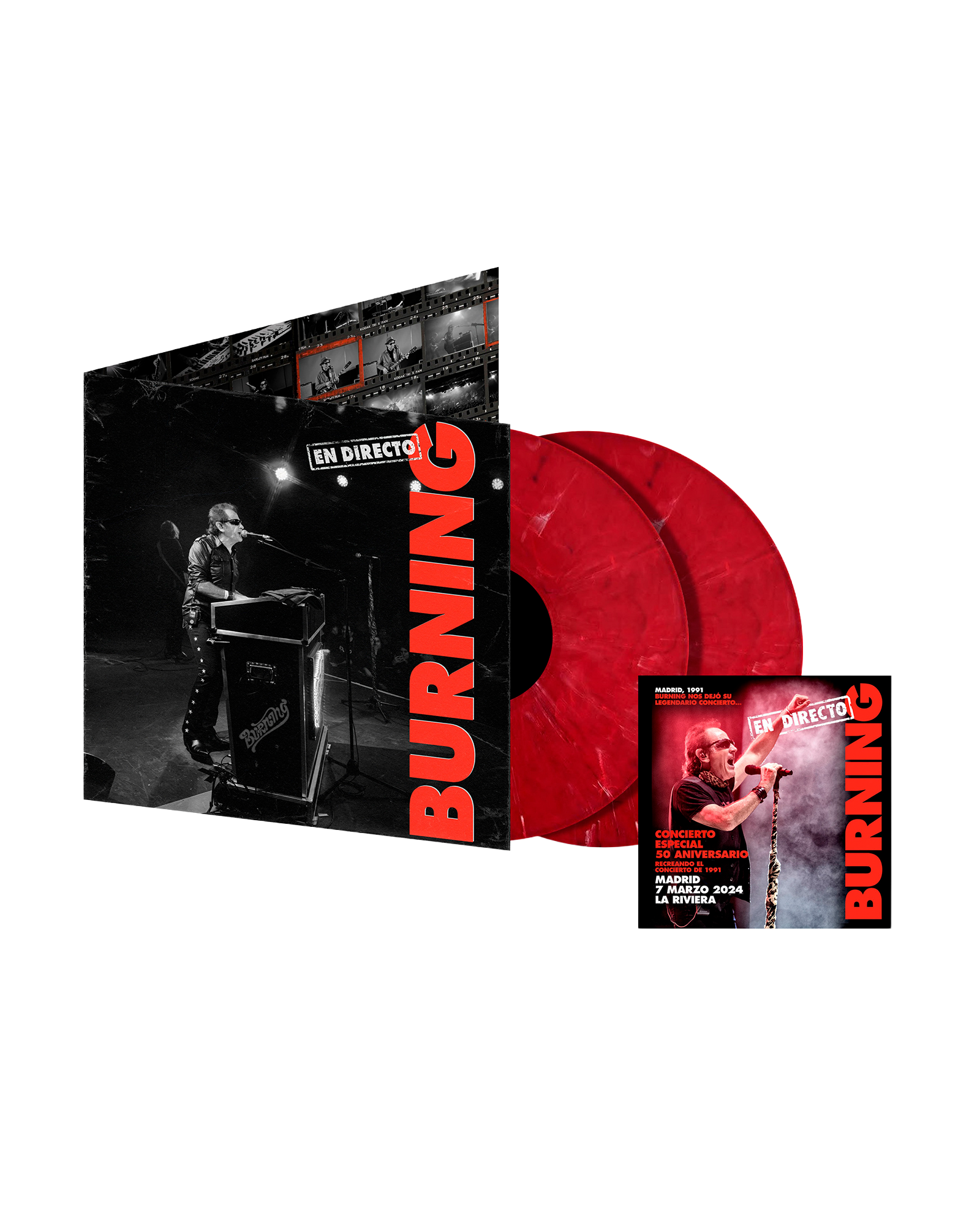 Burning - 2LP Vinilo Splatter + Postal "En directo-50 aniversario"