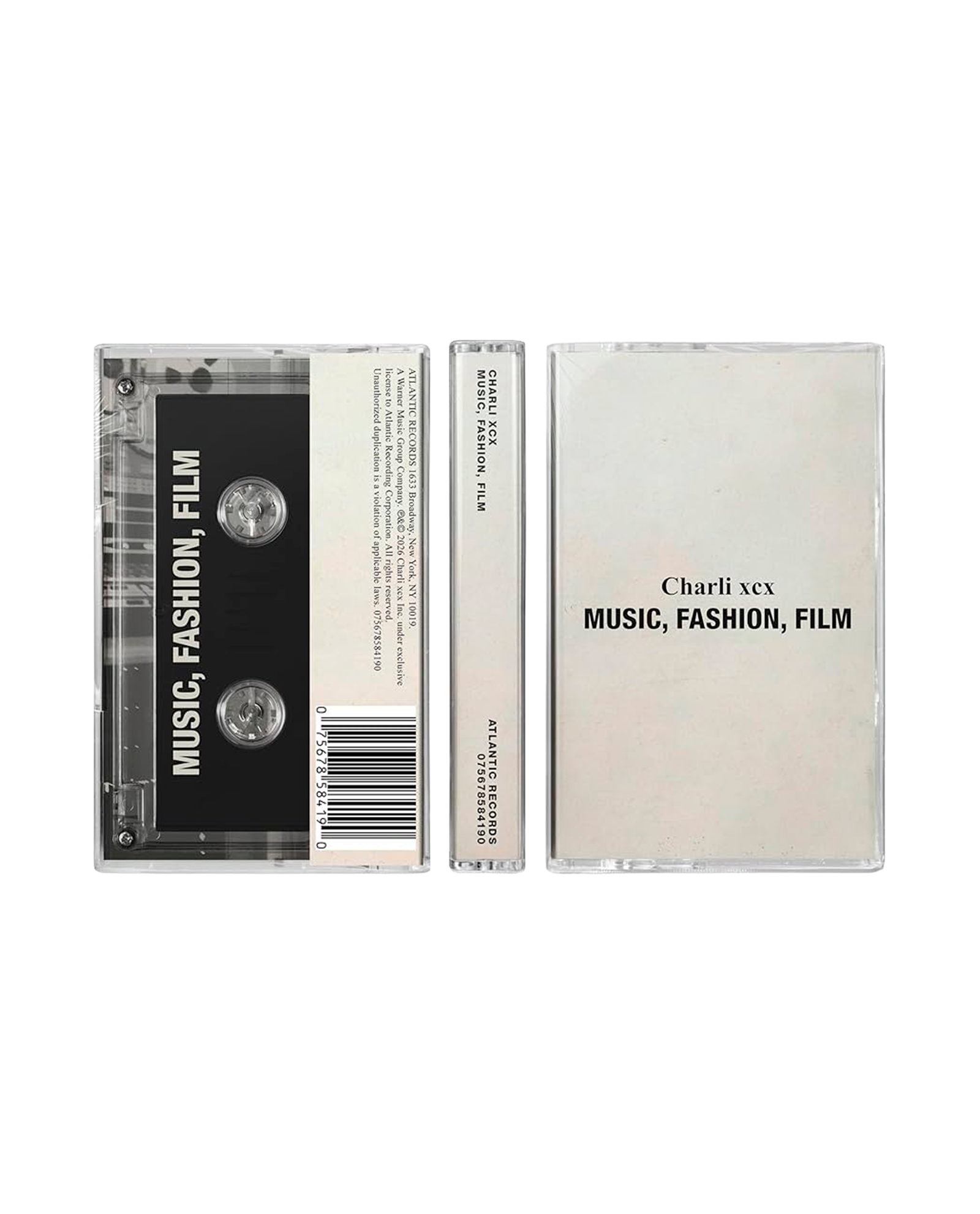 Charli XCX - Cassette "Music, Fashion, Film"