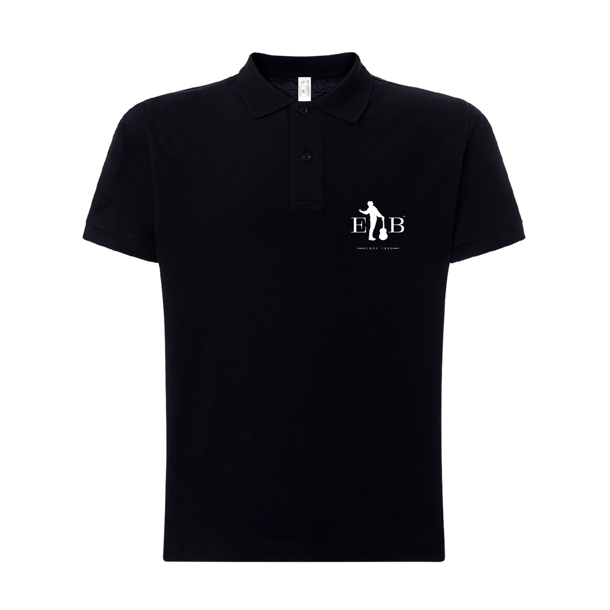 El Barrio - Polo Unisex Negro "Logotipo" Bordado