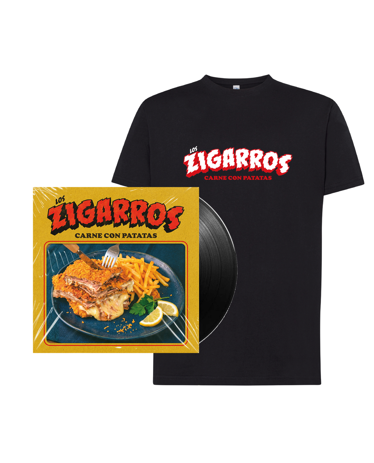 PACK Camiseta + LP Firmado + CD (Encartado)