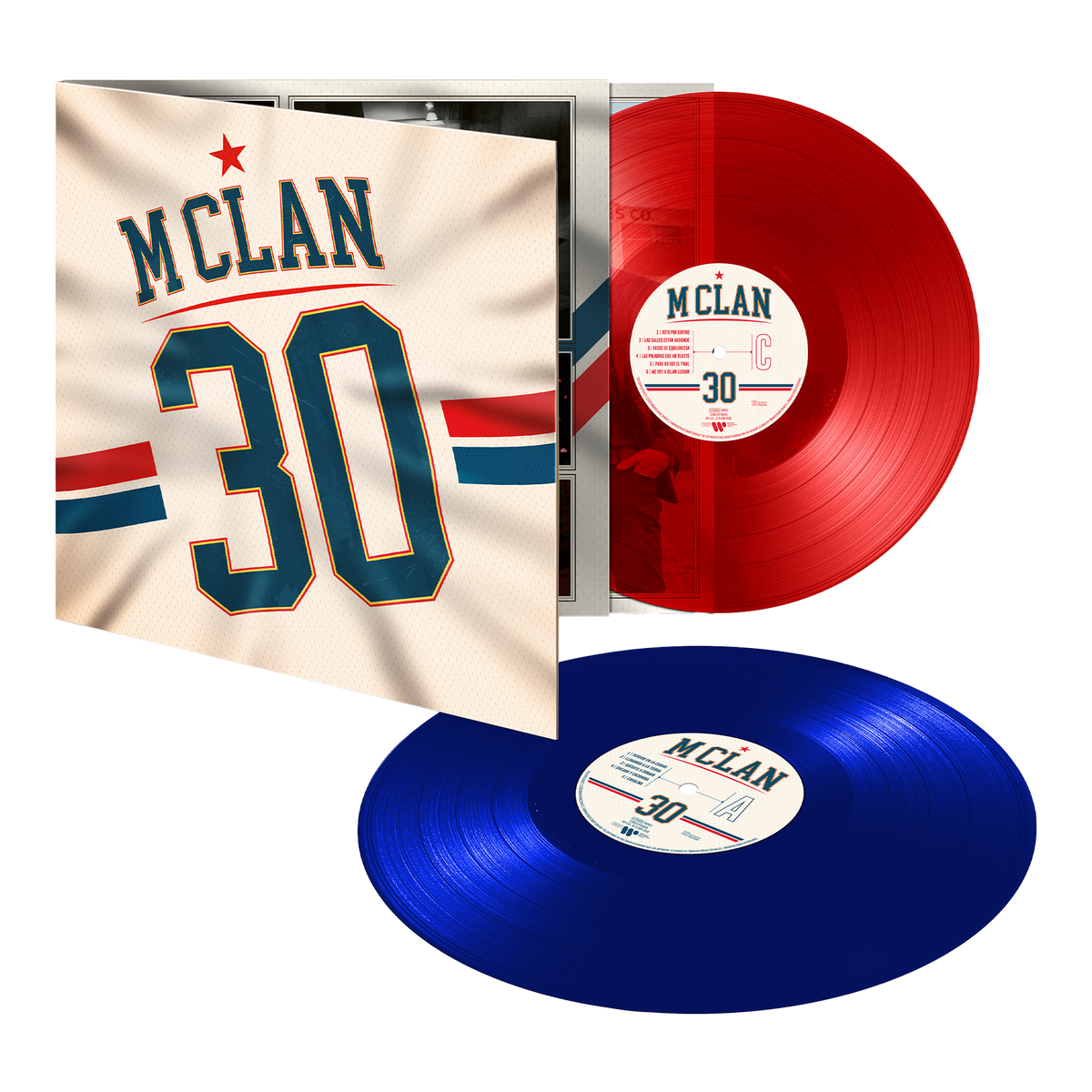 M Clan - 2LP Vinilo Azul y Rojo "30 Aniversario"