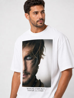 Manuel Carrasco - Camiseta Unisex "Salvaje desde la Raíz" Blanca