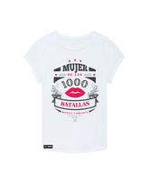 Manuel Carrasco - Camiseta Chica "1000 Batallas" Blanca