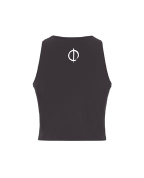 Manuel Carrasco - Crop Top Chica "Lobo" Negra