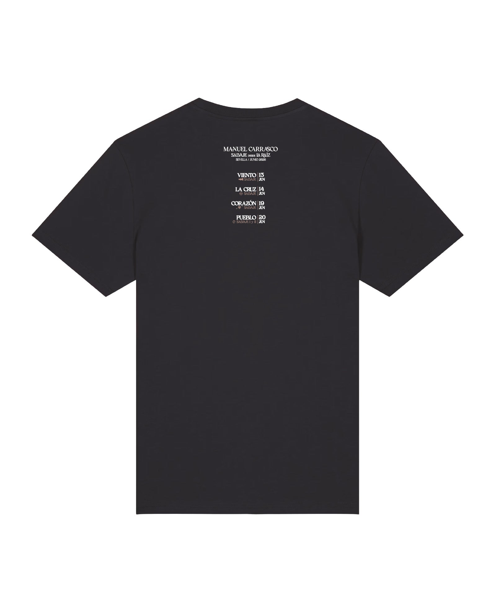 Manuel Carrasco - Camiseta Unisex "Salvaje desde la Raíz" Negra
