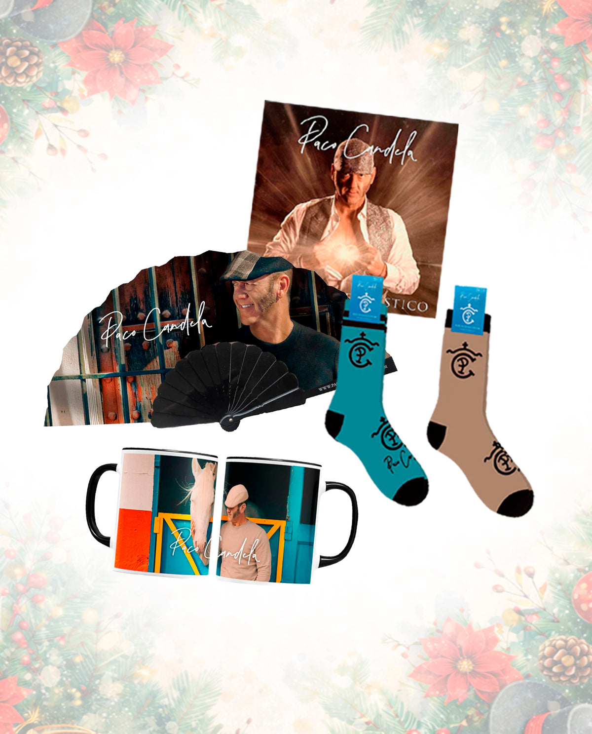 Paco Candela - Pack Disco + Abanico + Calcetines + Taza