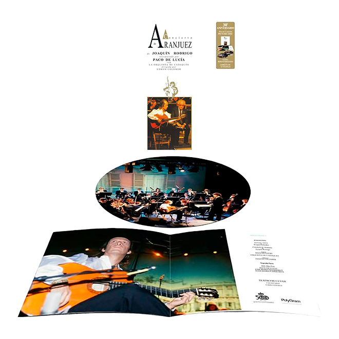 Paco de Lucía - LP Vinilo Picture Disc "Concierto de Aranjuez" (Edición 30 Aniversario)