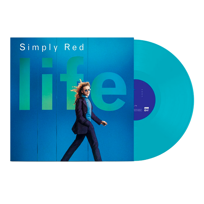 Simply Red - LP Vinilo Color Azul Ecorecord "Life"