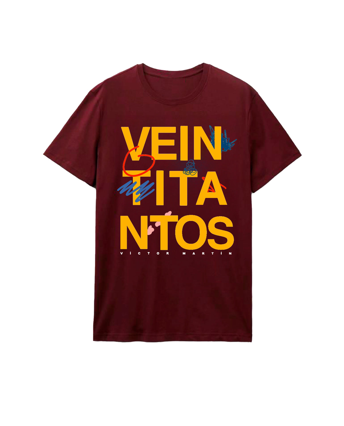 Víctor Martín - Camiseta "Veintitantos" Granate