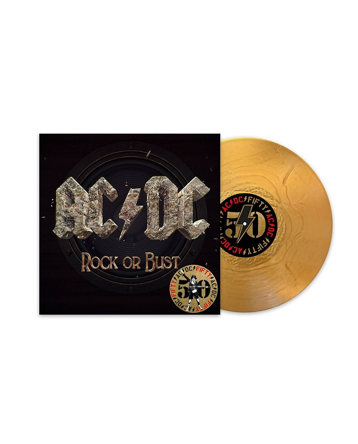 AC/DC - LP Vinilo Dorado "Rock or Bust" Ed. 50 aniversario - D2fy · Rocktud - Rocktud