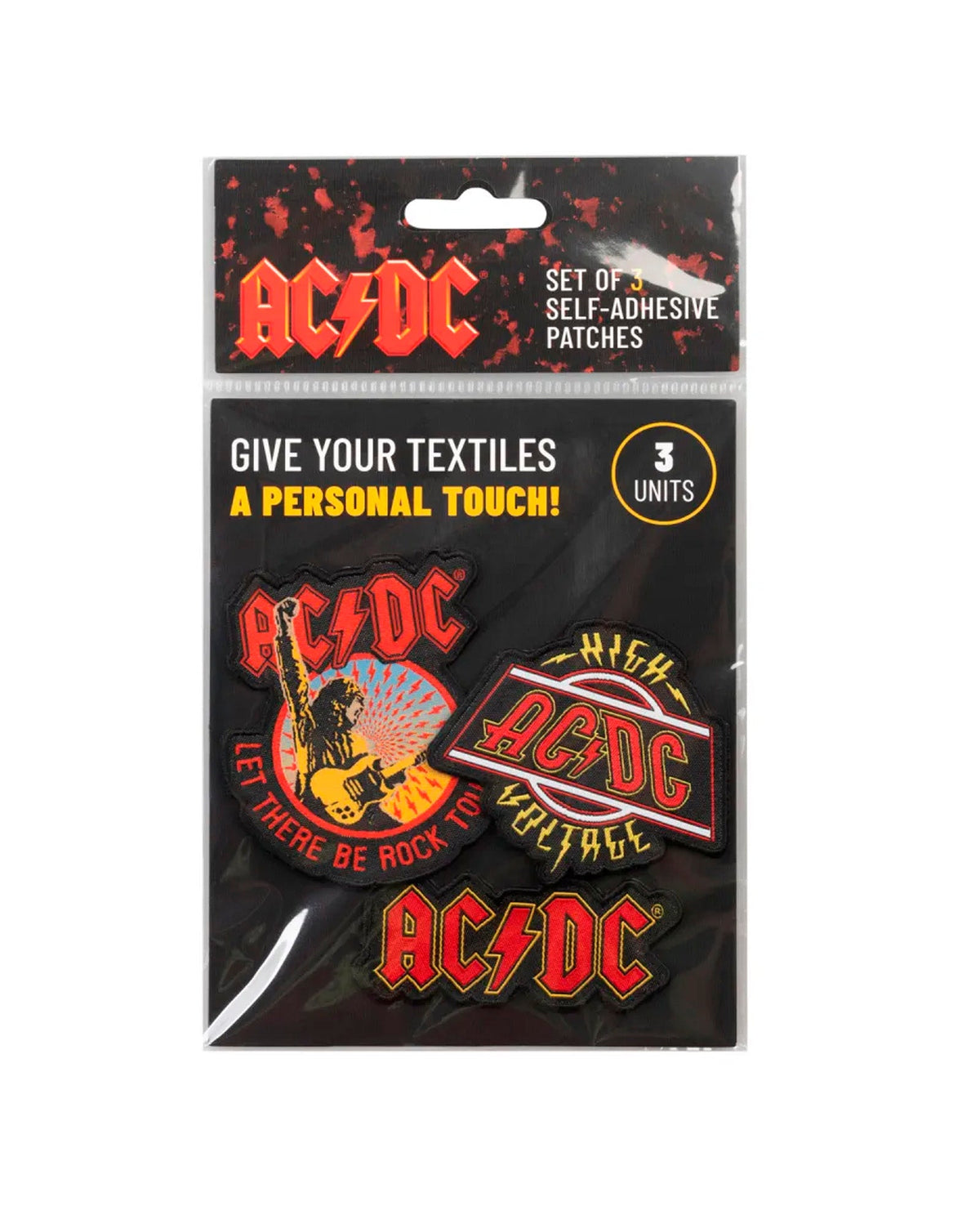AC/DC - Pack 3 parches Bordados "AC/DC" - D2fy · Rocktud - Rocktud