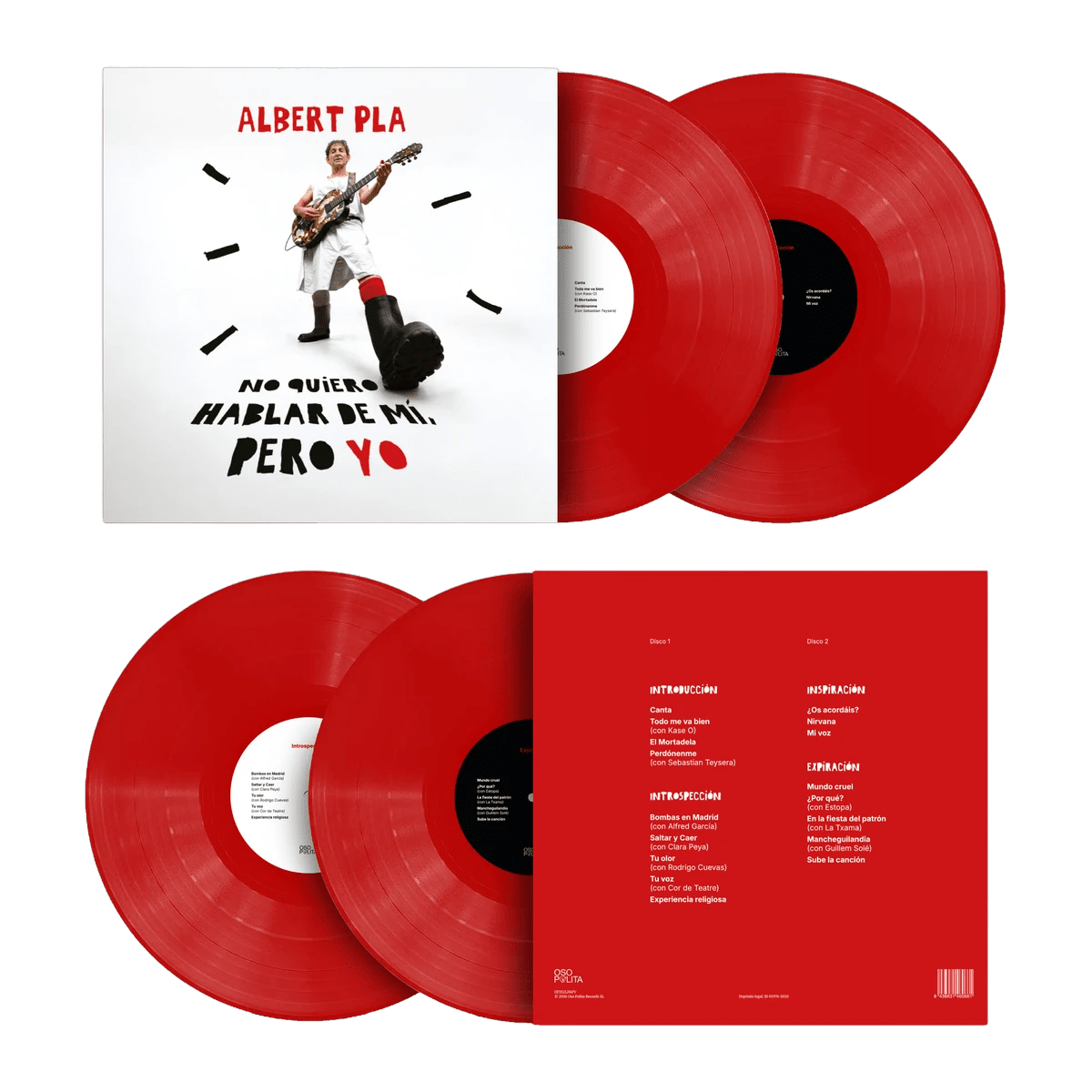Albert Pla - 2LP Vinilo Rojo "No quiero hablar de mí, pero yo" - D2fy - Direct To Fans - Albert Pla