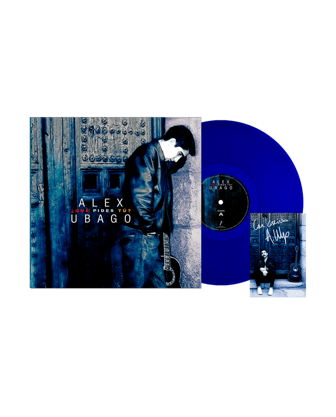 Alex Ubago - LP Vinilo Azul + Postal Firmada "¿Qué pides tú? 25 Aniversario" - D2fy - Direct To Fans - Alex Ubago