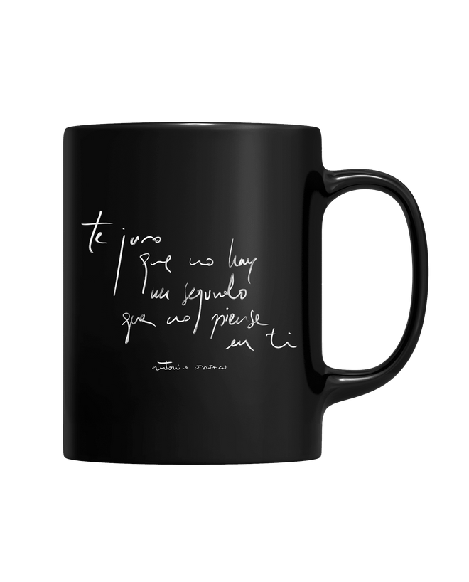 Antonio Orozco - Taza "Te juro que no hay un segundo que no piense en ti - Firma" - D2fy · Rocktud - Antonio Orozco