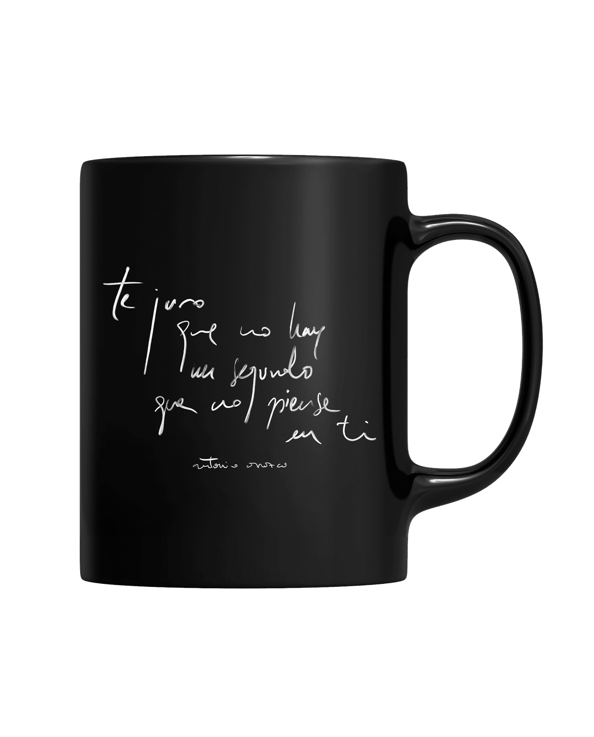 Antonio Orozco - Taza "Te juro que no hay un segundo que no piense en ti - Firma" - D2fy · Rocktud - Antonio Orozco