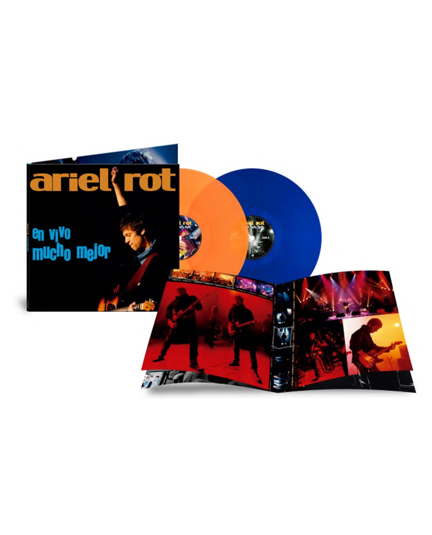 Ariel Rot - 2LP Vinilo Naranja y Azul "En Vivo Mucho Mejor" - D2fy · Rocktud - Rocktud