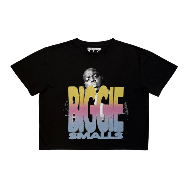Biggie Smalls - Camiseta Mujer Crop "Halftone" - D2fy - Direct To Fans - Biggie Smalls